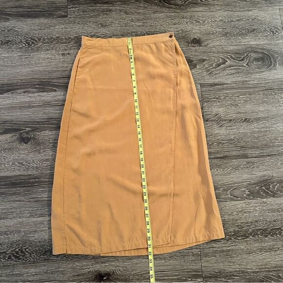 Frank and Oak Tan Wrap Midi Skirt - Picture 7 of 7
